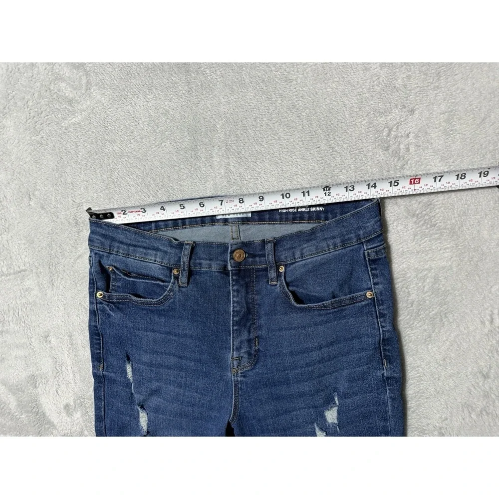 Nicole Miller Jeans Womens 6 Blue SOHO‎ High Rise Ankle Skinny 28x26